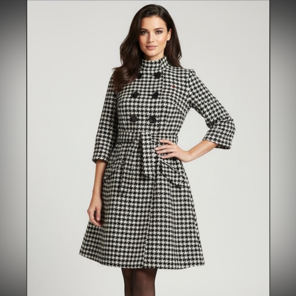 Tommy Hilfiger black and white Coat